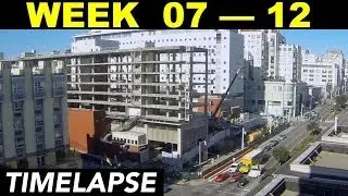 Demolition timelapse weeks 07-12: Building skin removal and other early demolition work