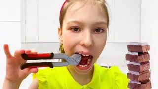 Мария и папа и их ЧЕЛЛЕНДЖ ШОКОЛАД или НАСТОЯЩЕЕ