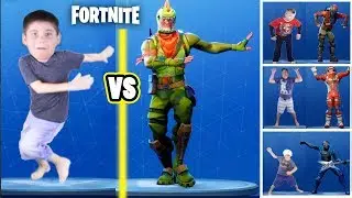 FORTNITE DANCE CHALLENGE in REAL LIFE by HobbyKidsTV