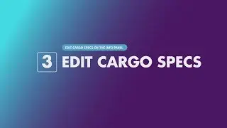 Videck® - Getting Started - Step 03 - Edit Cargo Specs