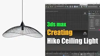 3ds max | How To Create Hiko Ceiling Light Tutorial 