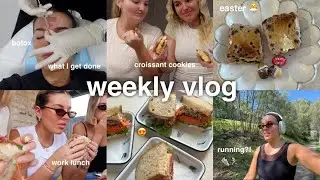 weekly vlog 💌 running, baking with riley, botox, meetings + outfits