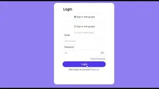 Login & Registration Form Using HTML CSS & JavaScript | Sign In & Sign Up Form
