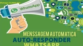 Como Configurar o aplicativo Autoresponder Para Whatsapp Explicado
