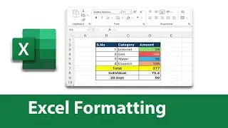 Formatting Cells in Excel - Excel Tutorial 4