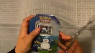 Pokémon Go Snorlax gift Tin Unboxing español Chile