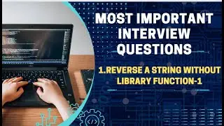 How can you reverse a given string without using any library function? | Technical Round C# Question