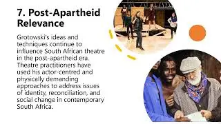 Jerzy Grotowski’s influence on South African Theatre