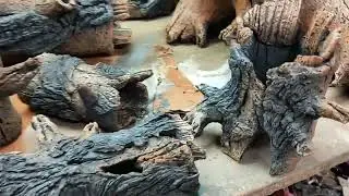Аквариумные каряги, керамика.
