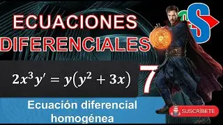 Ecuaciones diferenciales 7. EDO homogénea.