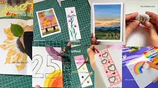 20 easy creative art ideas |acrylic painting scenery| canvas art ideas | painting ideas for kids
