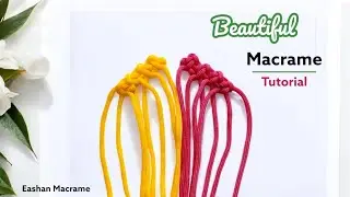 Macrame - Macrame Flower Design Tutorial | DIY Macrame Flower Wall Hanging