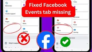 How to Fix Events Tab Missing From Facebook 2024 | Facebook Events Tab Missing Problem Solve