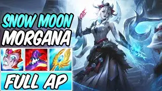 SNOW MOON MORGANA MID GAMEPLAY | Full AP Build & Runes | League of Legends
