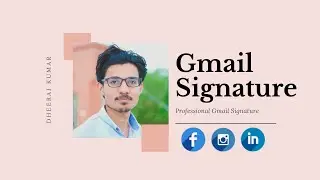 How to Create Gmail Signature with Image and Social Icons 2020