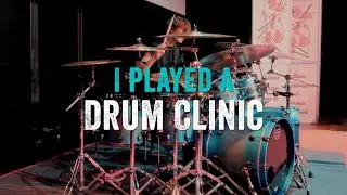 I played a DRUM CLINIC in Brig - Alain Ackermann