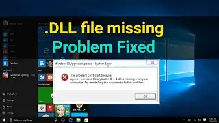 How to Fix All .DLL file Missing Error in Windows PC (windows 10/8.1/7)