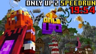 ONLY UP 2 MINECRAFT PARKOUR SPEEDRUN IN 19:54