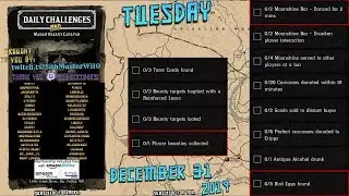 Role + Daily Challenges Madam Nazar Alaskan Ginseng Locations RDR2 Red Dead Online (12/31/19)