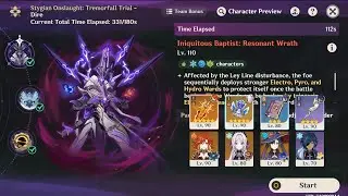 6 cost Mavuika clears Dire Iniquitous Baptist | 6.2 Dire Stygian Onslaught | Genshin Impact