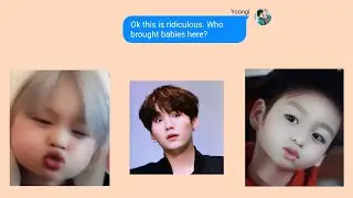 BTS Texts - Jimin and Jungkook turned into babies!? [Suga freaks out]