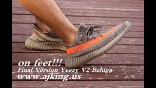 On feet: Yeezy Boost 350 V2 Beluga Newest PK Version HD Review From www.ajking.ru