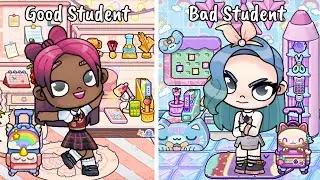 GOOD vs BAD Student Night Routine 😇👿  | Avatar World Roleplay | Pazu