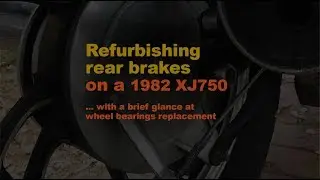 Redoing the rear brake drums on a 1982 Yamaha Maxim