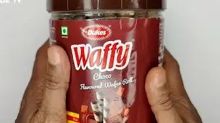 Dukes Waffy Choco Wafer Rolls🥢#asmr#dukes#chocolate#chocorolls#candy#waferrolls#wafer#lollipop#cake