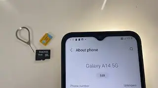 Samsung Galaxy a14 How to insert and remove Sim and SD card memory