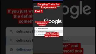 Googling Tricks For Programmers | Part 6 #programming #coding