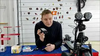 Установка фар на электросамокат KUGOO м 4 про