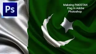 How to make a waving flag in Adobe photoshop in urdu