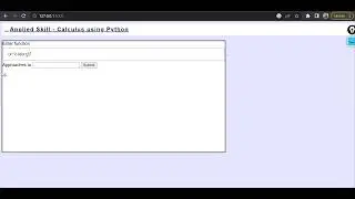 1.6 Project - Calculus calculator web application  using FLASK || Calculus using Python