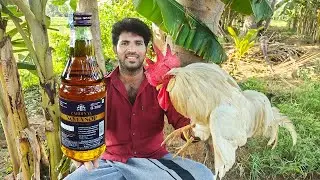 VSOP-BRANDY Chicken Gurvy  || Village STYLE Cooking & Eating in ONE MAN