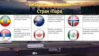 Интересные Законы - Стран Мира