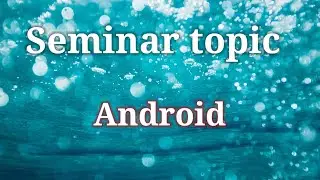 Android || Presentation on Android #viral #shorts #short #video || Full presentation for BCA, MCA