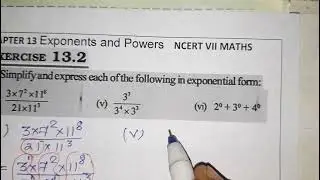 Q.NO.2 (iv),2(v), 2(vi),EXERCISE 11.2,CHAPTER 11 ,EXPONENTS AND POWERS, CLASS VII , NCERT, MATHS