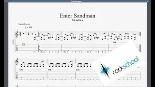 Enter Sandman Hot Rocks Rockschool Grade 2 Guitar