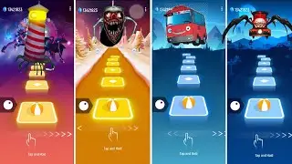 Choo Choo Charles vs Bus Tayo Eater vs Bridge Worm vs Lighting House