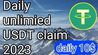 $10 USDT Earning Website 2023  Free Usdt Earning Telegram Bot  Unlimited Usdt Claim With Proof.