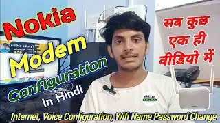 Nokia Router Configuration || How To Configure BSNL FTTH ONU/ONT Router/Modem 2023 in Hindi