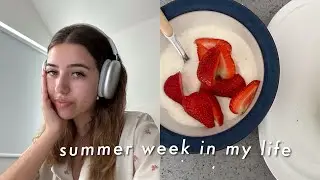 Summer week in my life | german study, sugar-free challenge, decluttering, q&a, sleepover