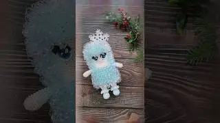 Куколка Снежинка #снежинка #мочалка #куколка
