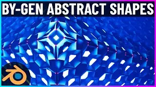 Create Abstract Shapes with BY-GEN in Blender 2.8 (Free Resources)