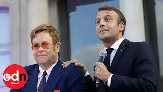 Elton John receives Legion d’Honneur from French President Emmanuel Macron