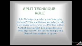 Working Process of Split and Merge PST Tool