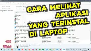 How to View Installed Applications on a Windows 10 Laptop/Computer (Via Control Panel)