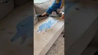 ART PROJECTS ON THE COUCH🎨🐬 #satisfyingvideo #oddlysatisfying #cleaning #clean