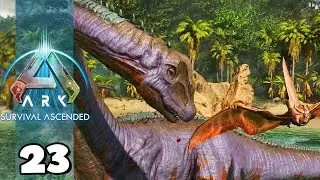 DOMANDO O GIGANTESCO BRONTOSSAURO!!! Ark: Survival Ascended 23
